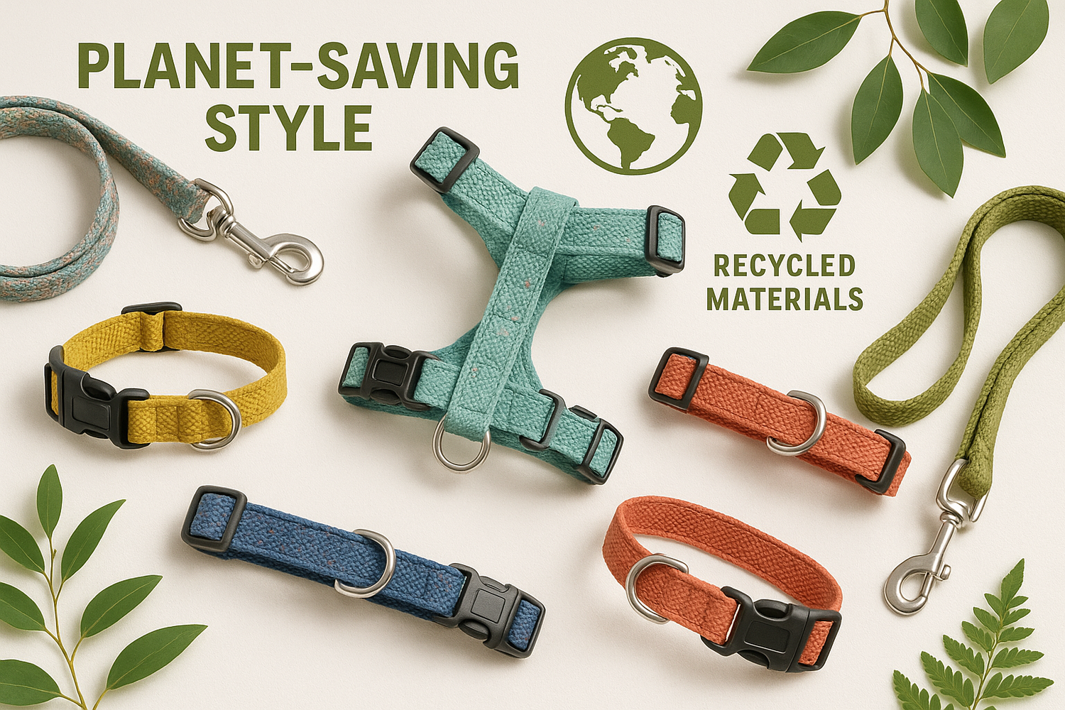 Green Collars & Leashes🌿🐾