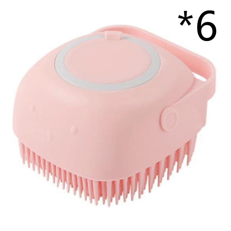 Pet Set Go™ 2-in-1 Silicone Bath & Massage Grooming Brush (Shampoo Dispenser)