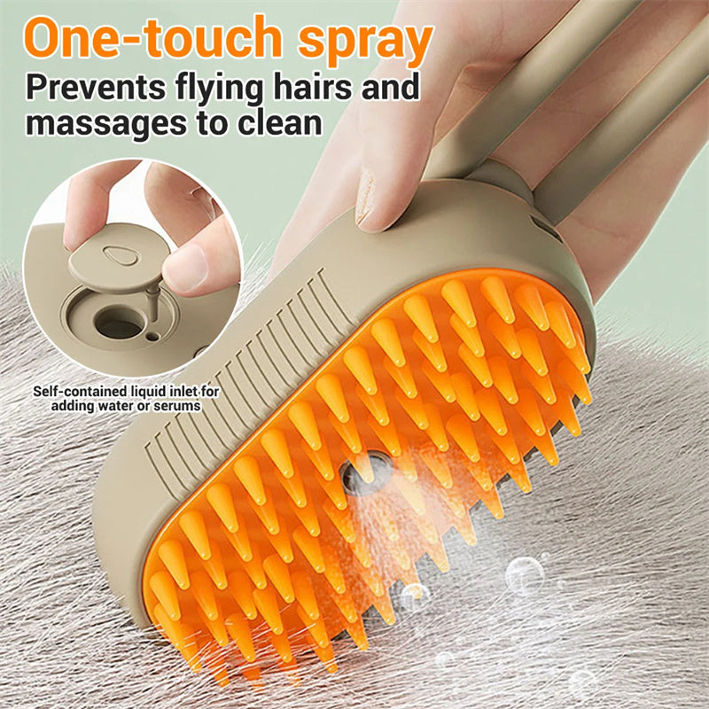 Pet Set Go™ 3-in-1 Steamy Grooming Brush
