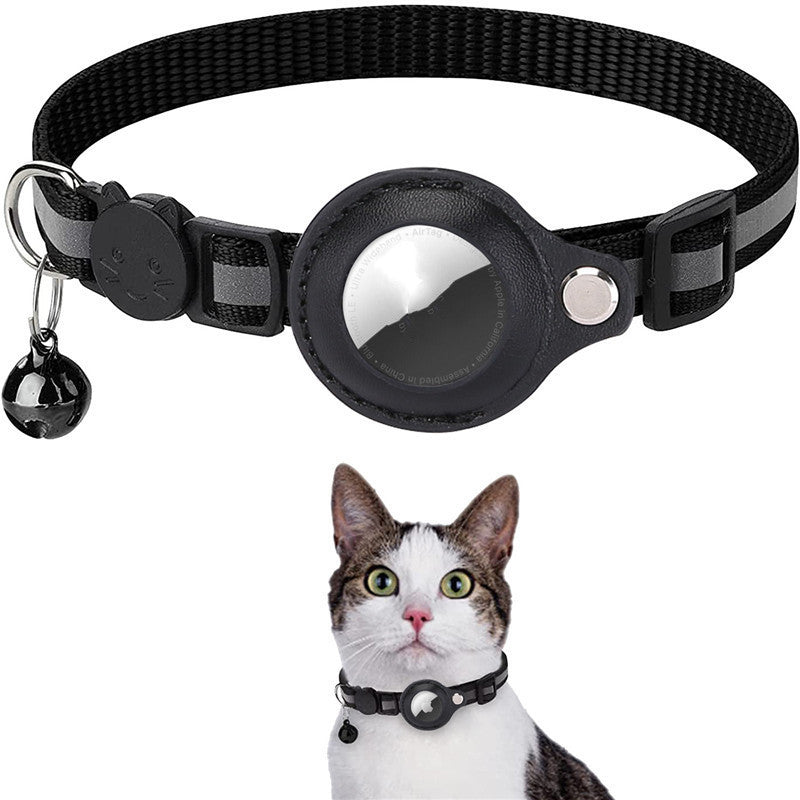 Pet Set Go™ Reflective Nylon Collar with Airtag Holder – Protective Case for Cats & Dogs