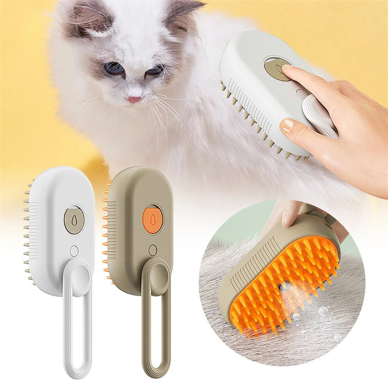 Pet Set Go™ 3-in-1 Steamy Grooming Brush
