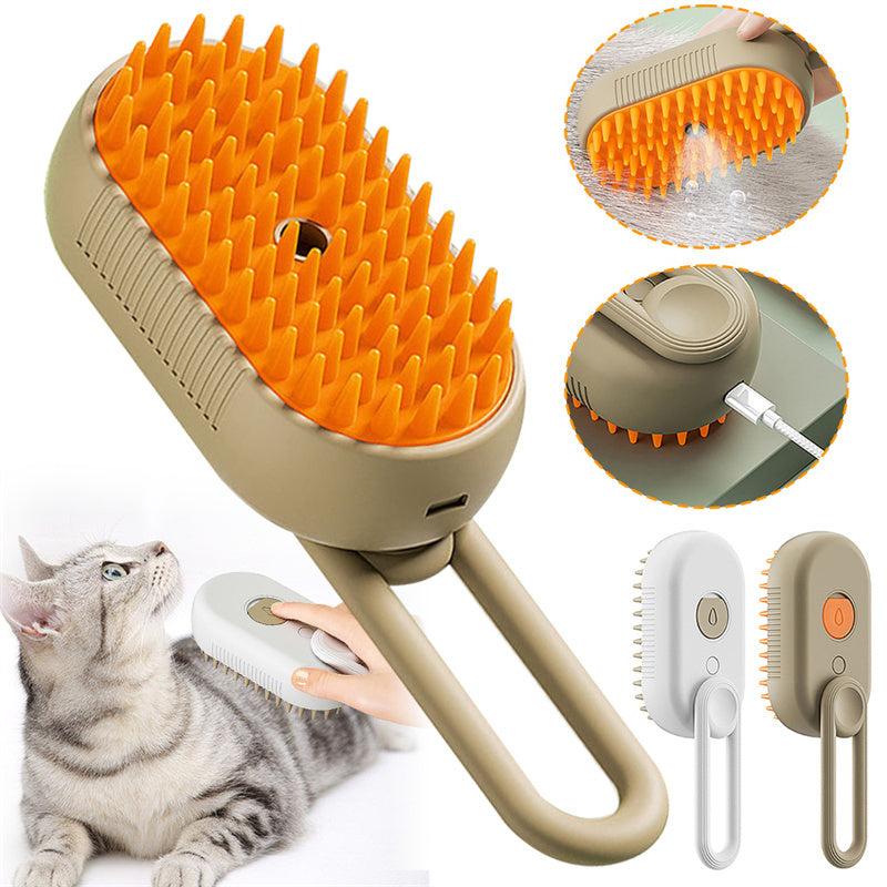 Pet Set Go™ 3-in-1 Steamy Grooming Brush