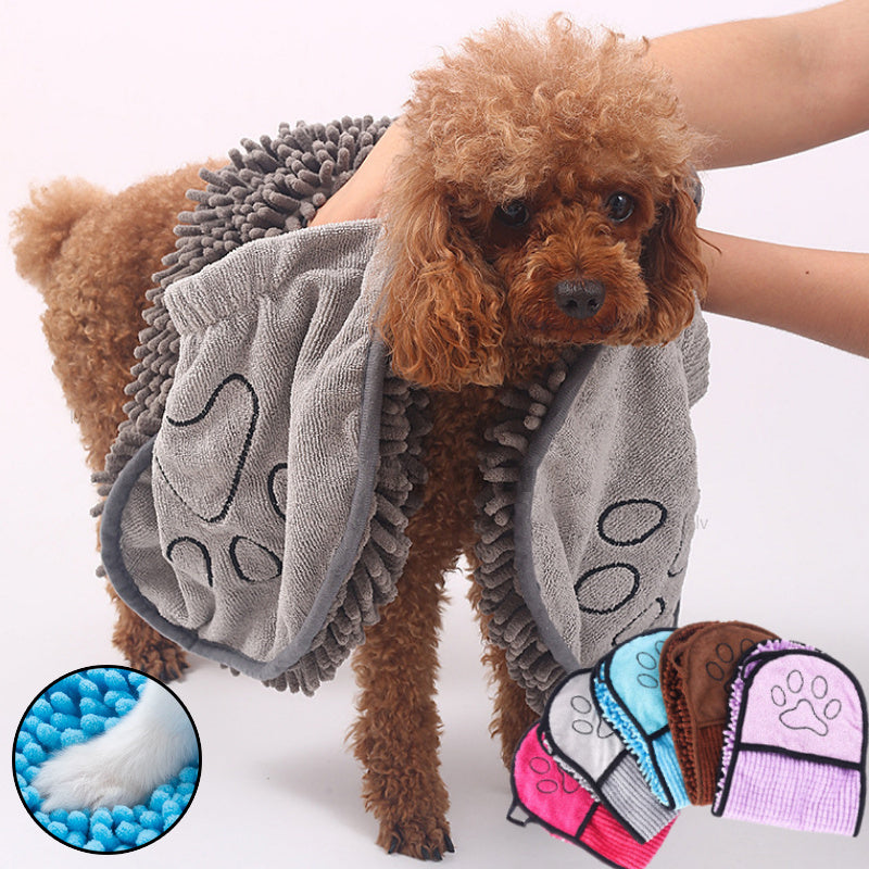 Pet Set Go™ Super Absorbent Pet Bath Towel for Dogs & Cats