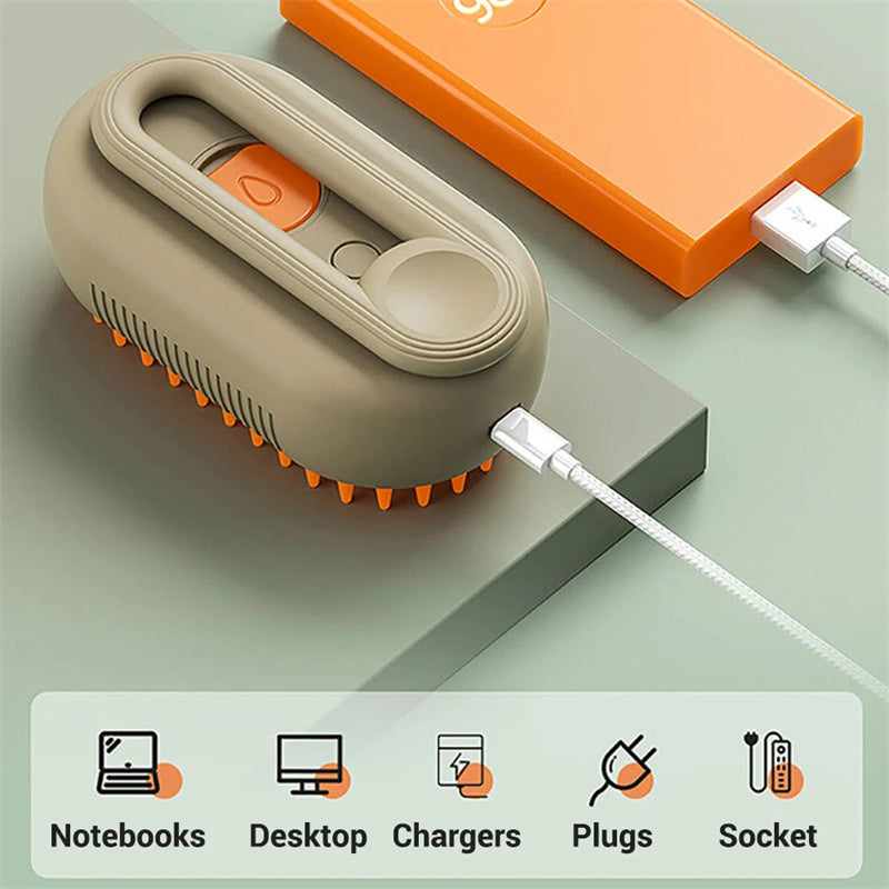 Pet Set Go™ 3-in-1 Steamy Grooming Brush
