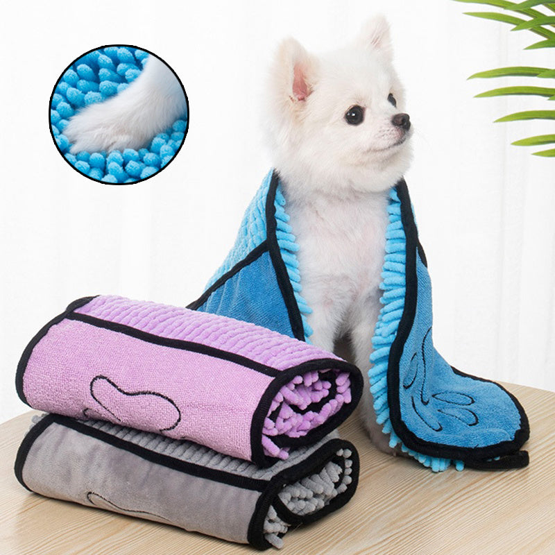 Pet Set Go™ Super Absorbent Pet Bath Towel for Dogs & Cats