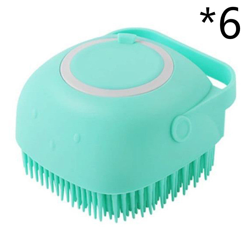 Pet Set Go™ 2-in-1 Silicone Bath & Massage Grooming Brush (Shampoo Dispenser)